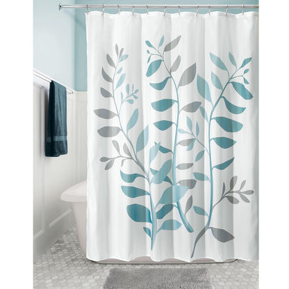 InterDesign 71821 Laurel Shower Curtain, Gray/Blue