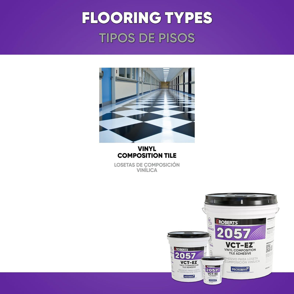 Adhesivo de vinilo para azulejos, 1 galón