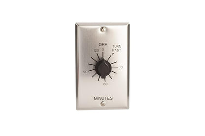 Temporizador de pared con apagado automático, enrollado por resorte, estilo comercial, serie C, temporizador de 2 horas de duración, tipo interruptor SPST