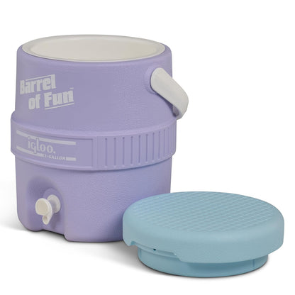Igloo Lilac Breeze RETRO 2 galones barril de diversión