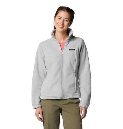 Columbia Benton Springs Chamarra de Forro Polar para Mujer - G Petite - Jaspeado gris cirrus