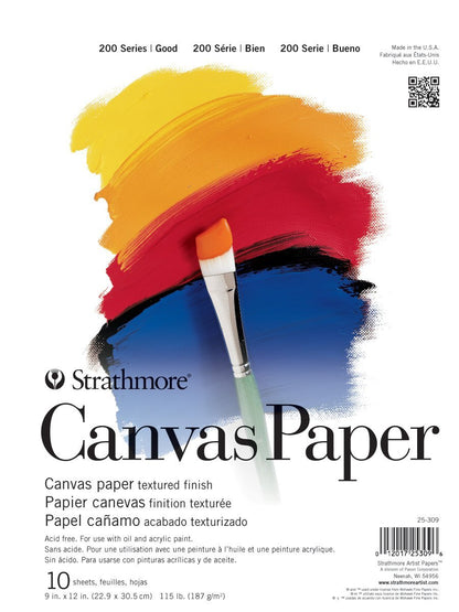 Strathmore 200 Canvas Paper Pad, 9 x 12"