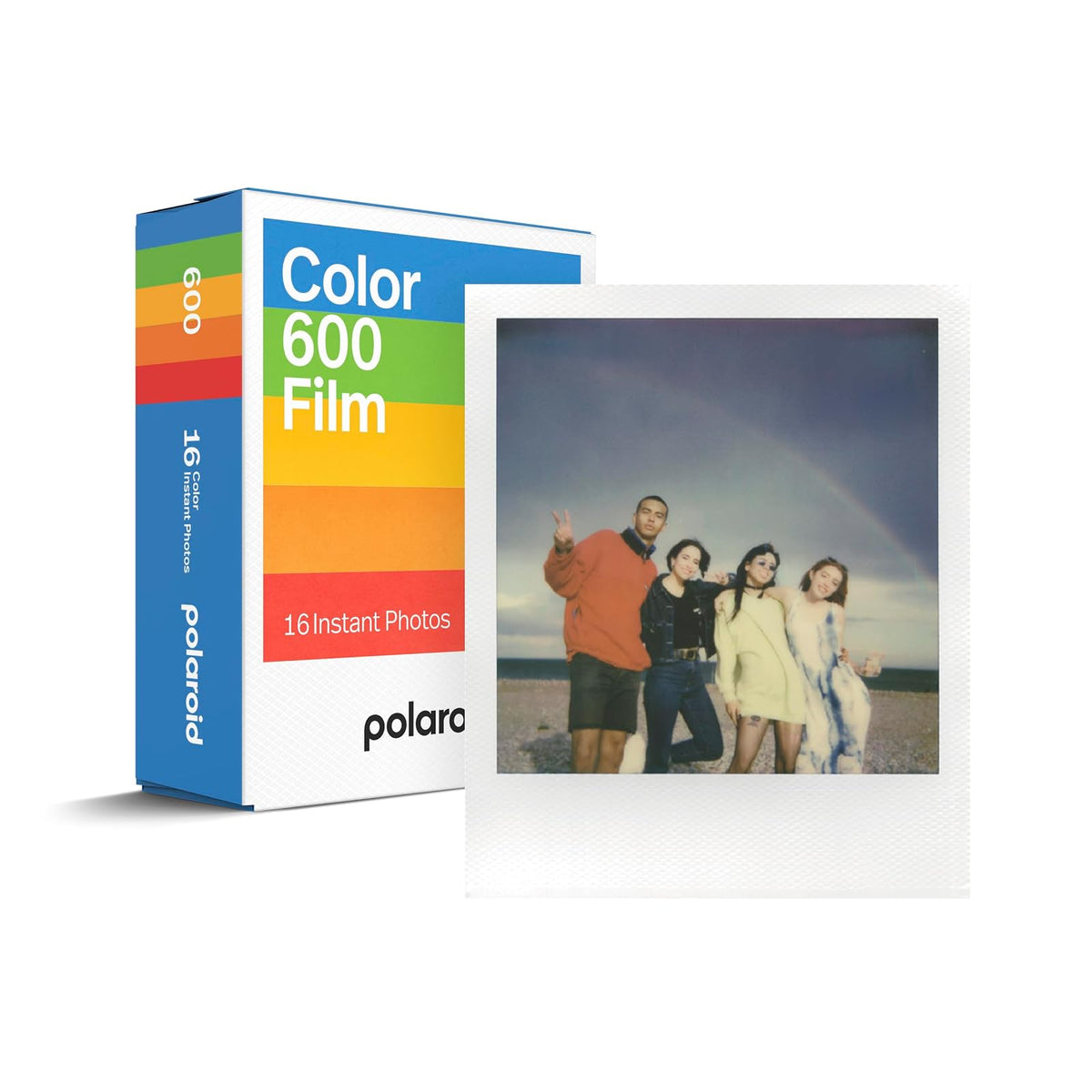 Polaroid Película de Color 600, 8 Fotos con Marco Blanco - Película de color doble paquete