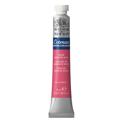 Winsor & Newton Acuarela Cotman en Tubo 8 ml, Varios Colores - Tubo de 7,7 g - Rose Madder Alizarin