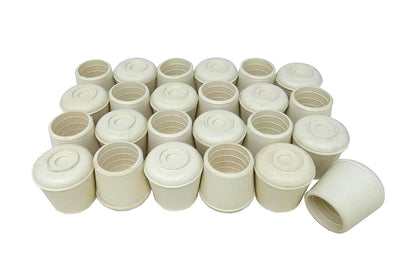 Shepherd Hardware Puntas de goma para patas, 1 blanco, paquete de 24, 2.54cm (1''), Blancuzco