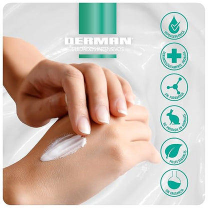 Derman DB Calm Emulsión Corporal │ Urea-D 10% + Ácido Hialurónico │ 400 mL | Hidratación profunda para piel muy seca, ayuda a recuperar elasticidad y fortalece la barrera cutánea