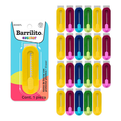 Barrilito Goma con Protector Plástico 24 Piezas