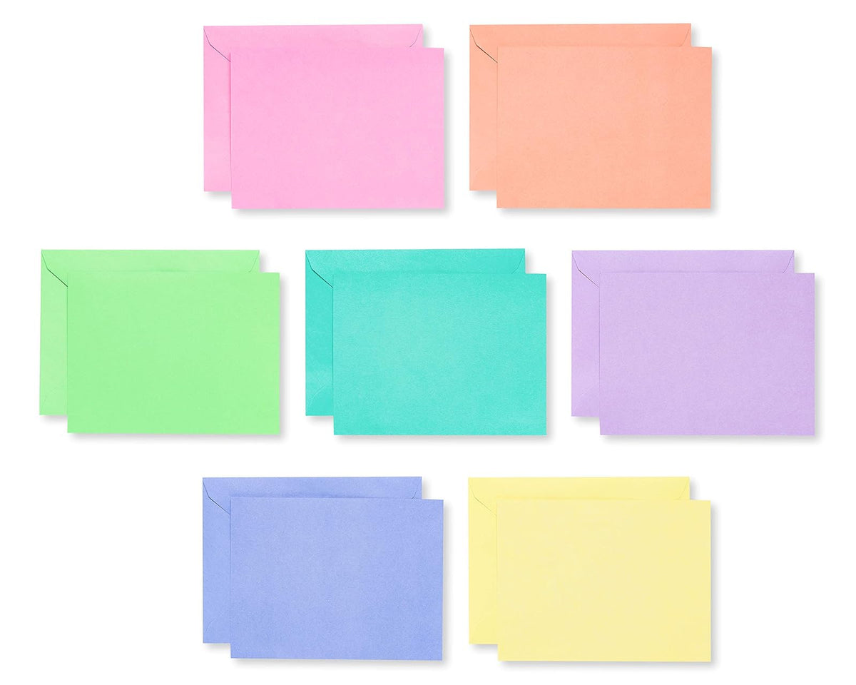 American Greetings - Tarjetas en blanco con sobres, colores pastel (200 unidades)
