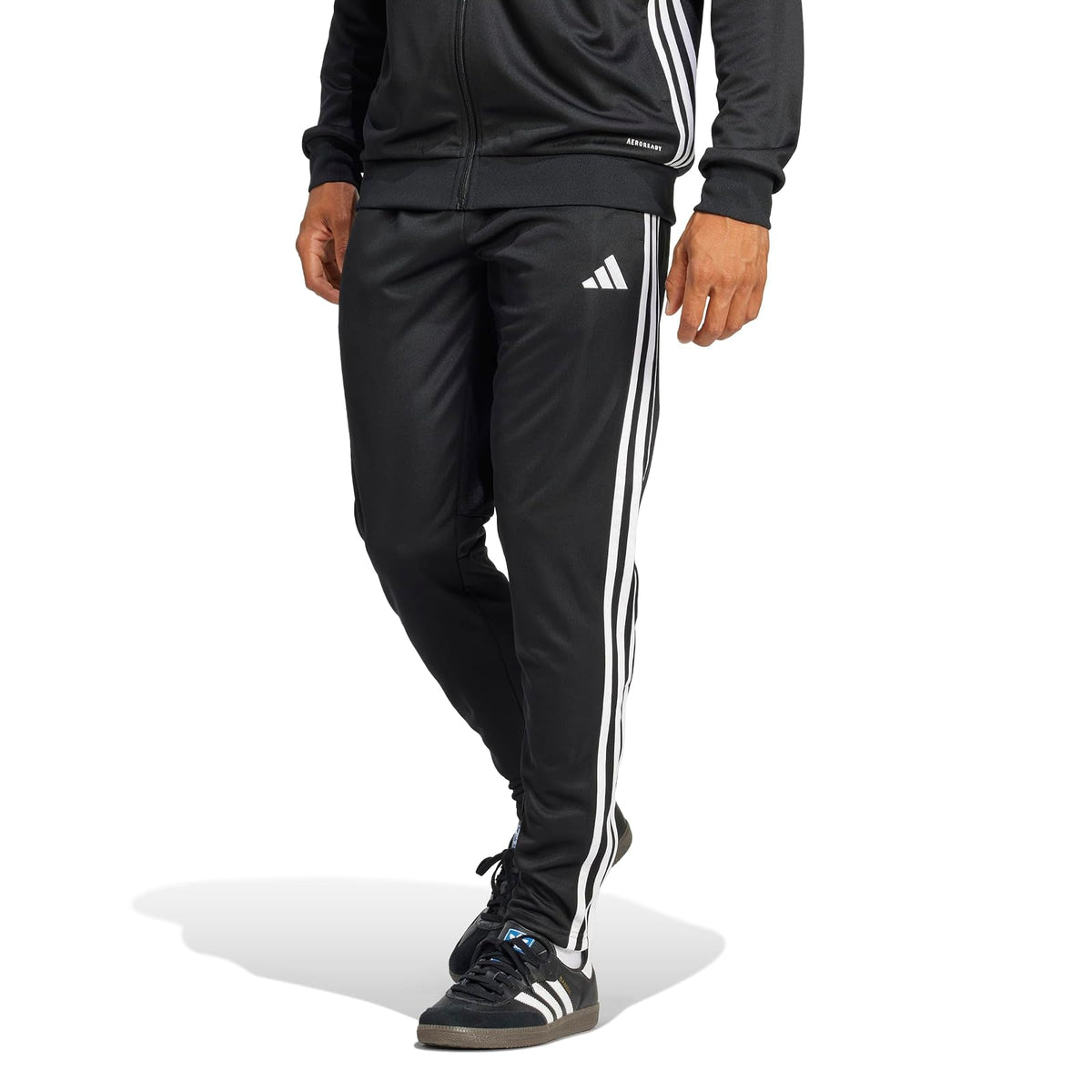 adidas Tiro 25 Essentials - Pantalones de Entrenamiento para Hombre - CH - Negro - Blanco
