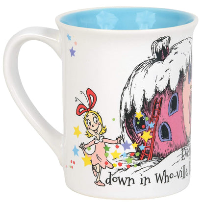 Department 56 The Grinch Cindy Lou Who - Taza de café, 473 ml, multicolor, 6011014