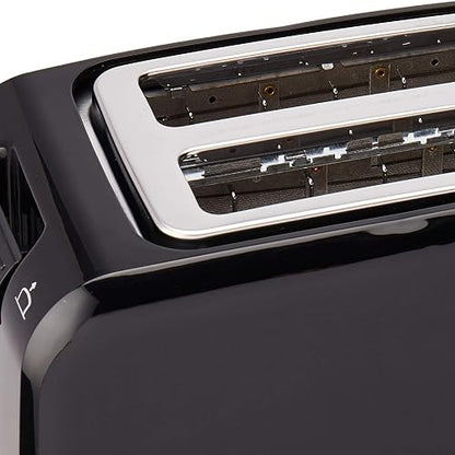 T-fal Tostador Vita de 2 ranuras amplias para todo tipo de pan, 7 niveles de tostado, botón de cancelar, 800 W, color negro, TT1A18MX