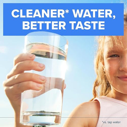 Brita Plus Filtro de agua, sin BPA, filtro de repuesto de alta densidad para jarras y dispensadores, reduce 2 contaminantes*, dura dos meses o 40 galones, incluye 6 filtros
