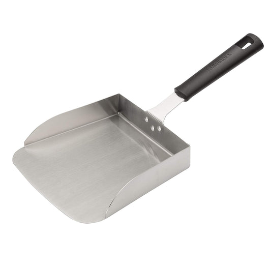 Cuisinart Pala de Acero Inoxidable CSGS-001 Plancha Parrilla | Pala Cuchara de acero inoxidable, Capacidad de 5 tazas, Mango de agarre fácil, Función versátil de espátula para parrillas