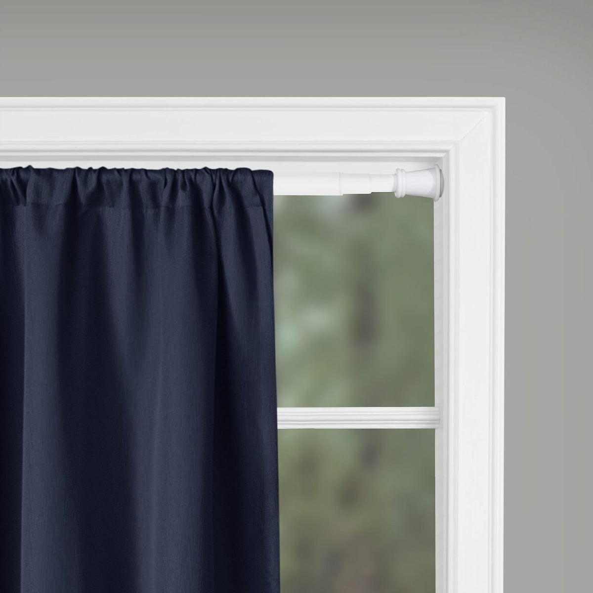 Zenna Home - Barra de Cortina Inteligente para Ventana, 28 a 66 Pulgadas, Color Blanco