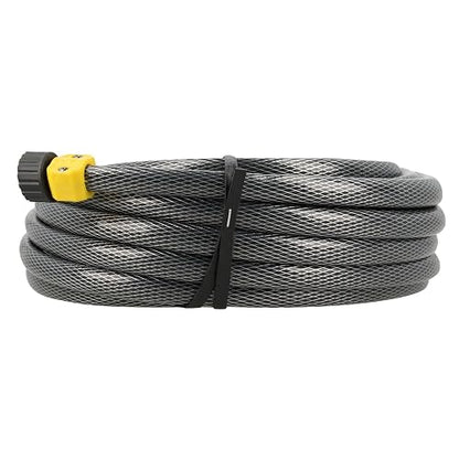 Surtek M12T15P Manguera para jardín tramada gris con conector plástico 1/2", 15 m