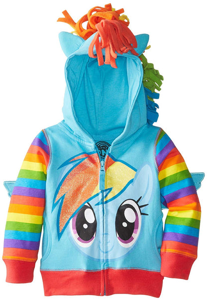 My Little Pony Sudadera con Capucha para Niña - Rainbow Dash - 8-10