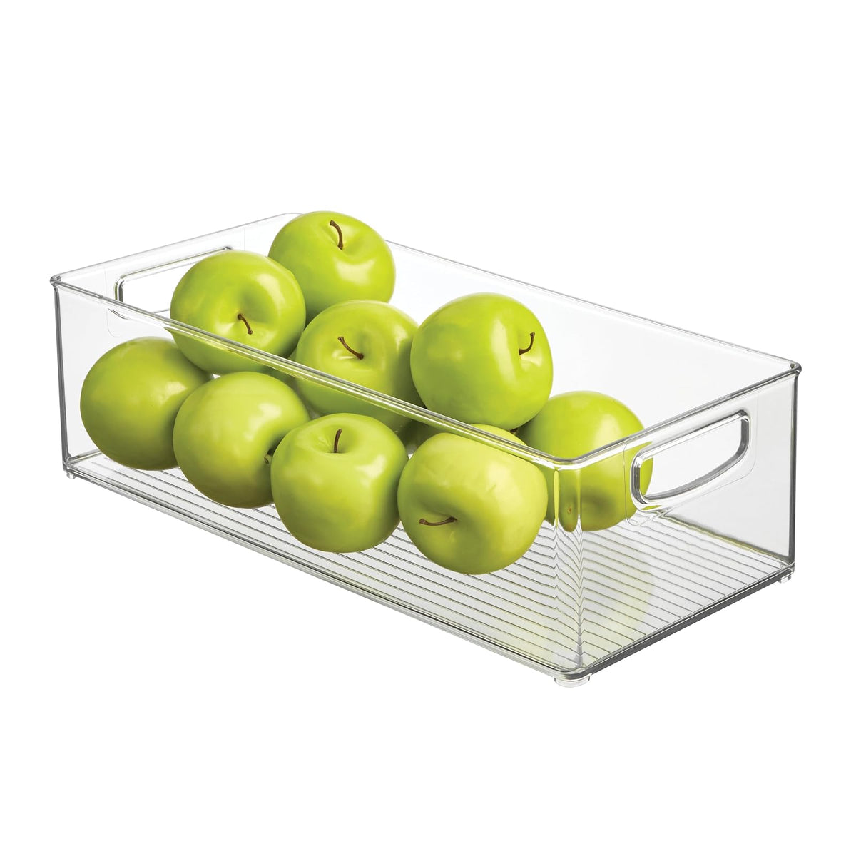 InterDesign iDesign - Contenedor apilable de plástico reciclado para Linus Collection - Transparente