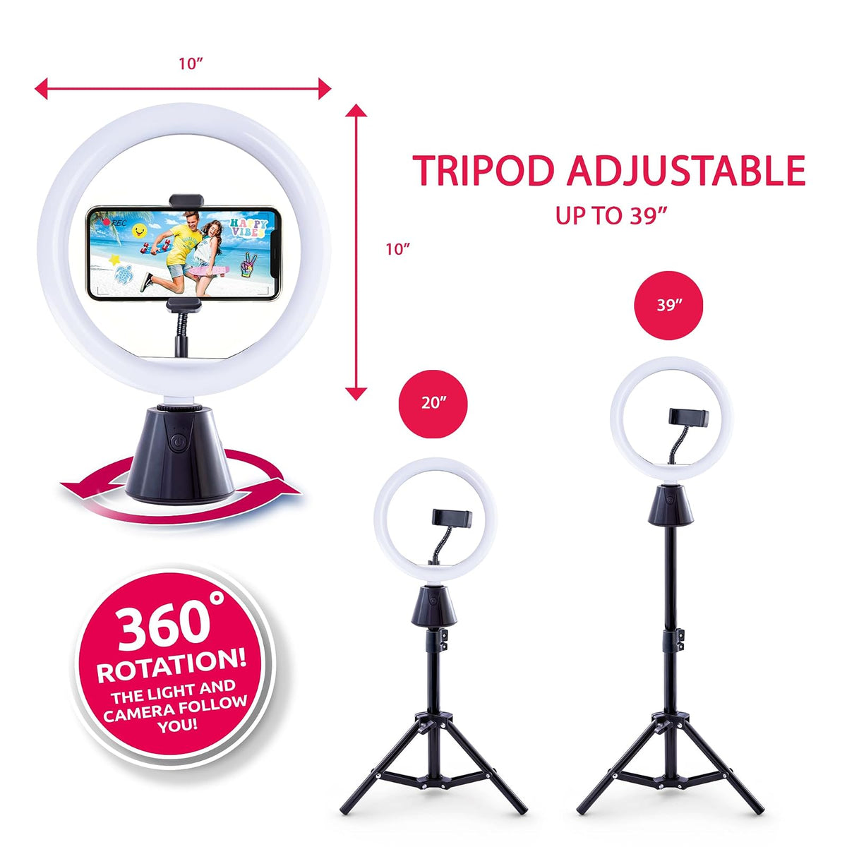 Canal Toys Studio Creator 360 Kit Video Conexión Inalámbrica Anillo Luz 10"