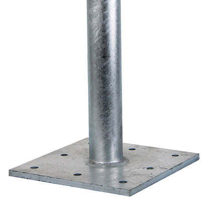 Guardian 00656 - Anclaje de poste de acero galvanizado de 18 pulgadas de alto, aplicaciones de hormigón de 5000 libras, rotura mínima de Stregth OSHA y ANSI Cumple
