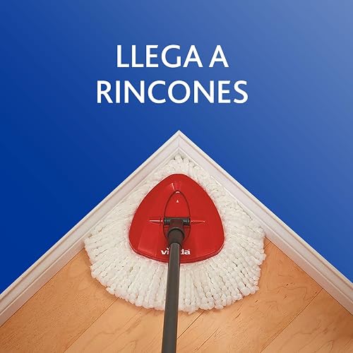 Vileda Easy Wring Trapeador Microfibra y Cubeta con Pedal + 1 Repuesto