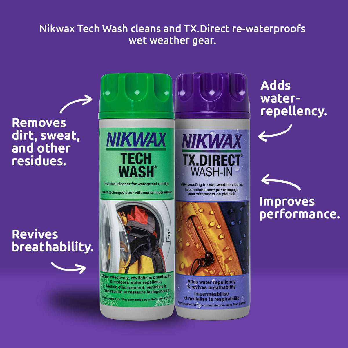 Nikwax Dúo-Pack de Limpieza e impermeabilización Hardshell