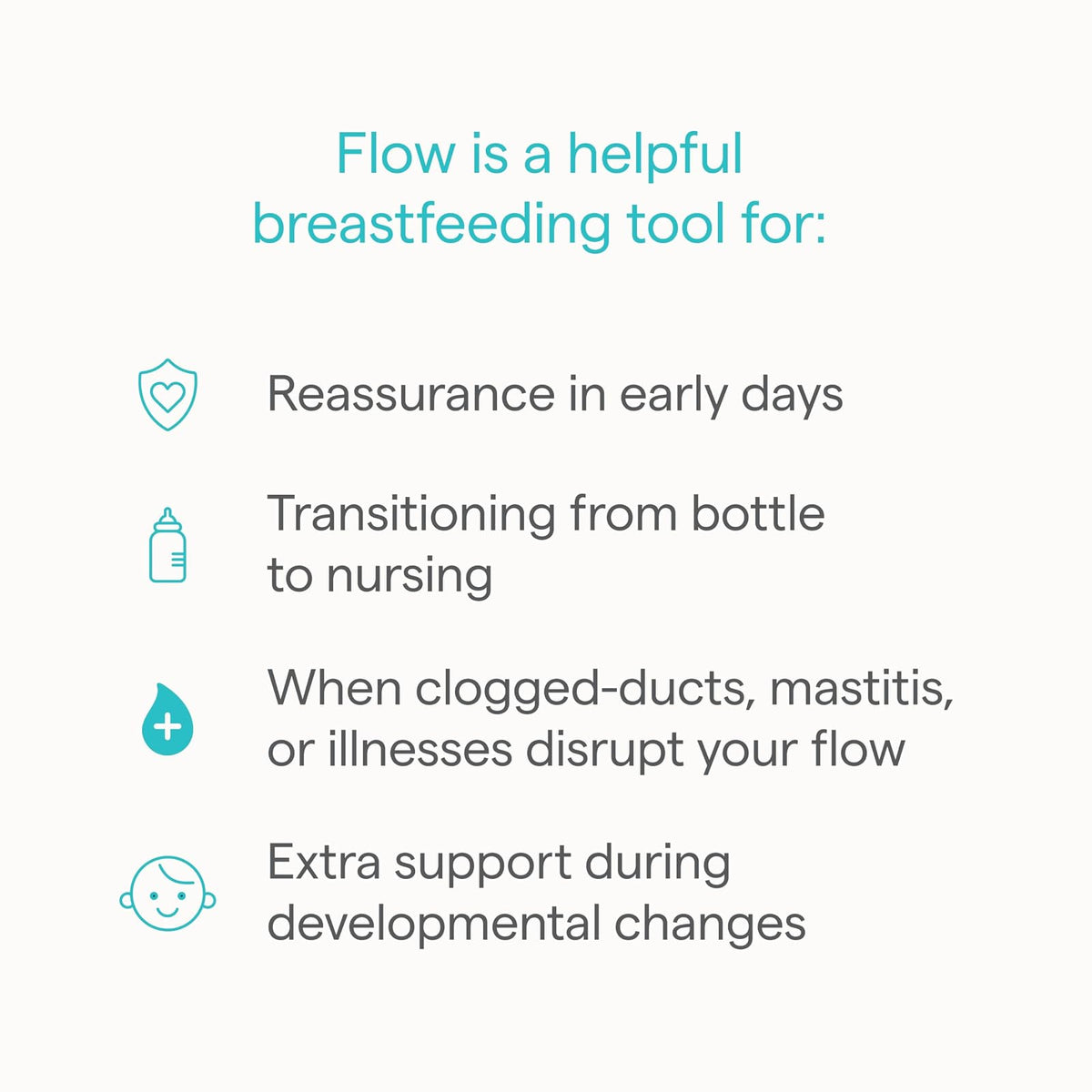 Munchkin® Flow Nipple Shield + with See-Thru Channel to Watch Milk Flow - Nurse Confidently and Meet Your Breastfeeding Goals, Silicone - 16mm