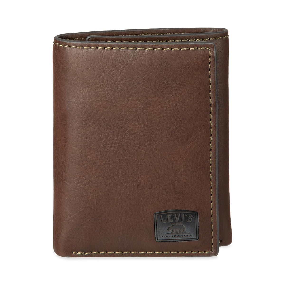Levi's - Billetera,31LV110001, Hombres , Puntada negra, Sin tamaño - Talla Única - Marrón