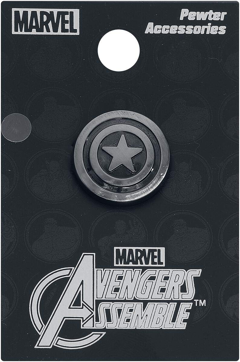 Pin de Solapa con Escudo del Capitán América de Marvel