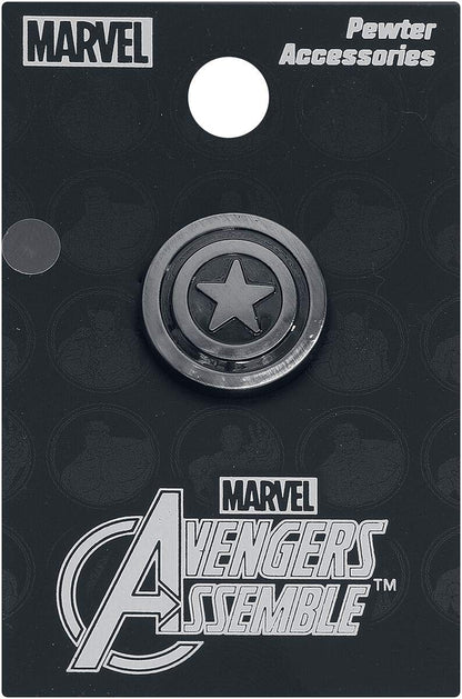 Pin de Solapa con Escudo del Capitán América de Marvel