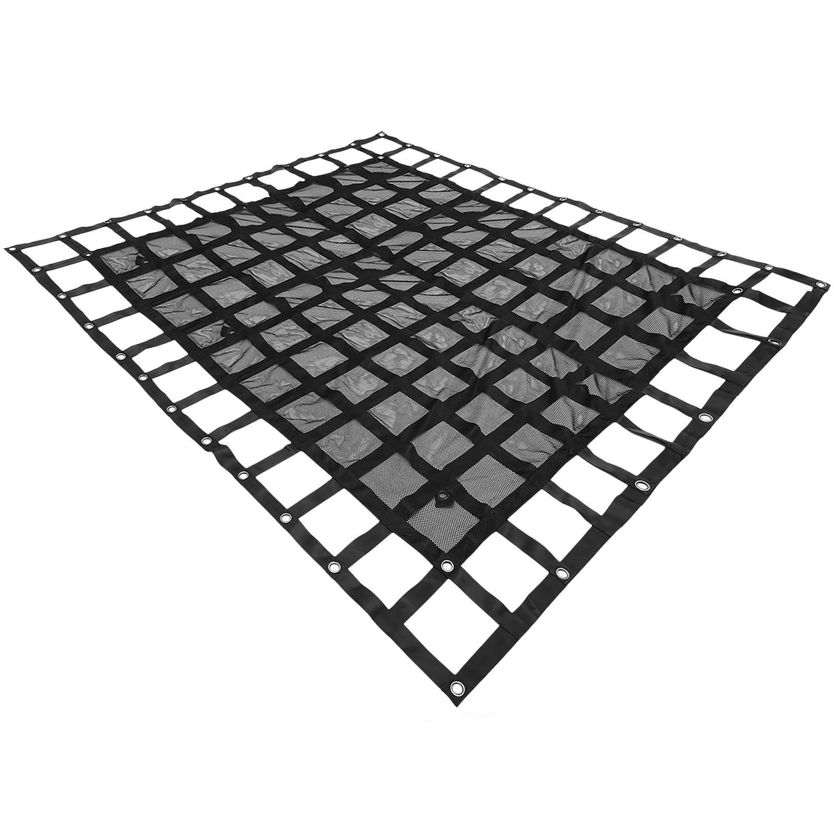 VEVOR Red Maletero de Automóvil 244x205 cm Red de Carga Trasera Material de Poliéster Resistencia a Rotura 2 T Elástica de Carga 4 Correas Ajustables de Gancho en S para Maletero de Automóvil Remolque