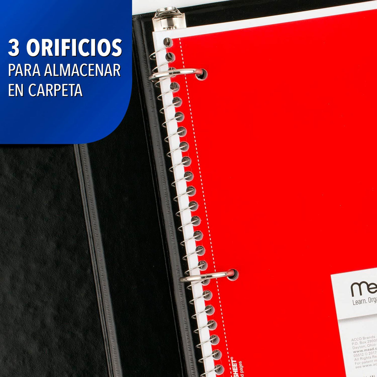 Mead Spiral Notebooks, 1 Subject, College Ruled Paper, 70 Sheets, 10-1/2" x 7-1/2", Assorted Colors, 6 Pack (73065)