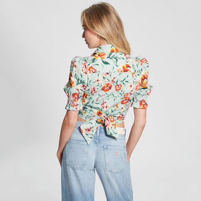 GUESS Playera Adele Bowed para Mujer