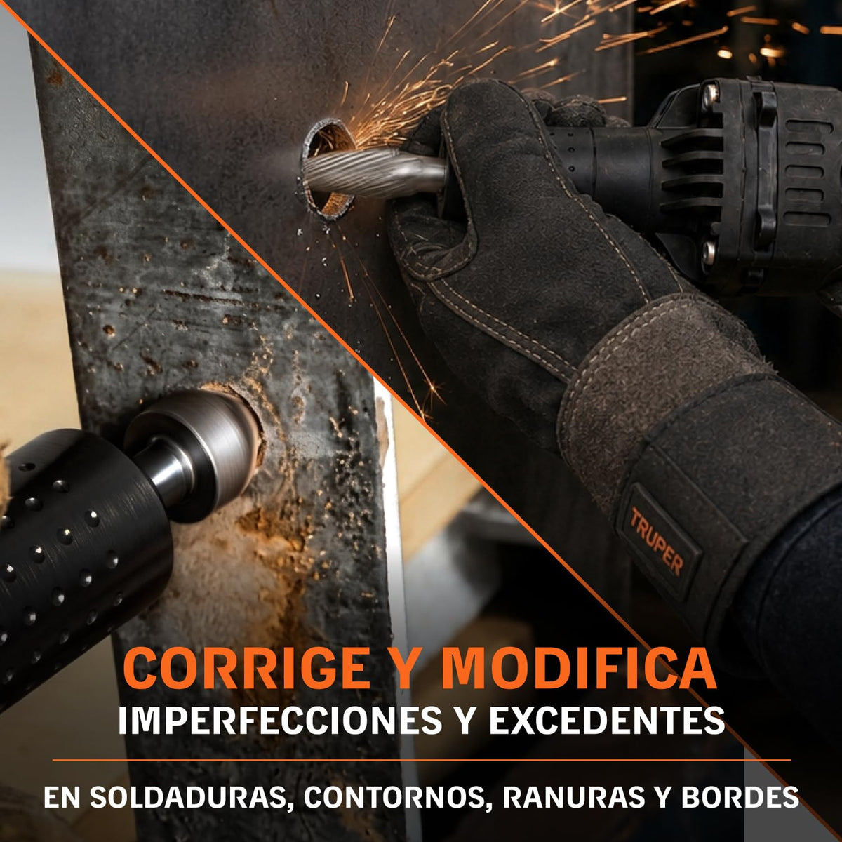 Truper ESRE-1/4N, Esmeril recto (rectificador) 1/4" 600 W industrial