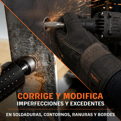 Truper ESRE-1/4N, Esmeril recto (rectificador) 1/4" 600 W industrial