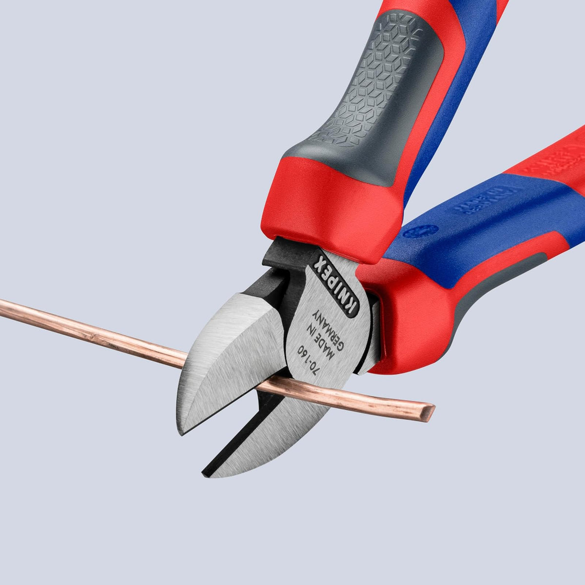 KNIPEX 70 02 160 Pinzas de corte diagonal acabado pavonado 160 mm