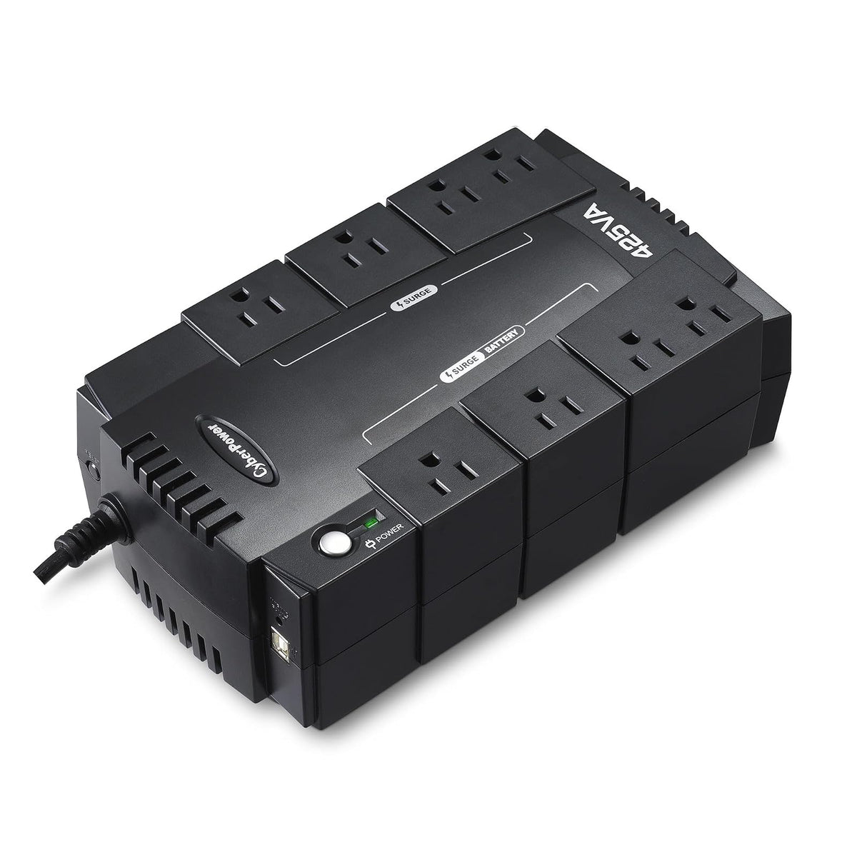 CyberPower CP425SLG - Fuente de alimentación continua, 425VA, 255W, Compact, Negro