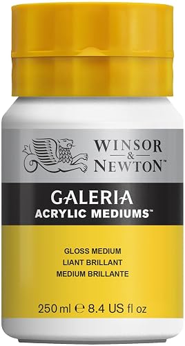Winsor & Newton Galeria Acrylic Mediums Medium Brillante, Blanco, 250 ml
