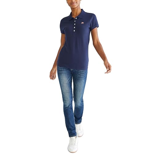 Aeropostale Aero Solid A87 Polo para Mujer