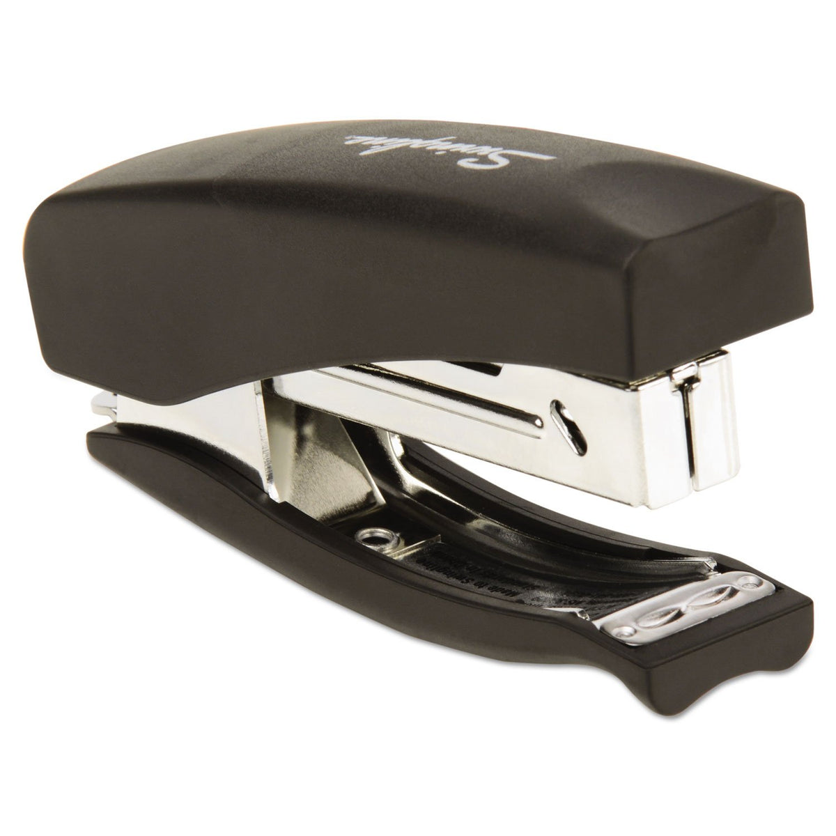 Swingline Grapadora de agarre suave, capacidad de 20 hojas, compacta, grapadora de mano, negra (09901)