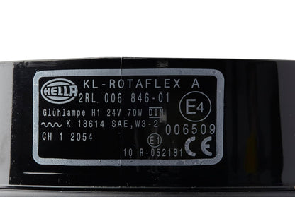 HELLA 006846011 KL Rotaflex Flex Mount - Luz de advertencia para faro giratorio, 24 V, ámbar
