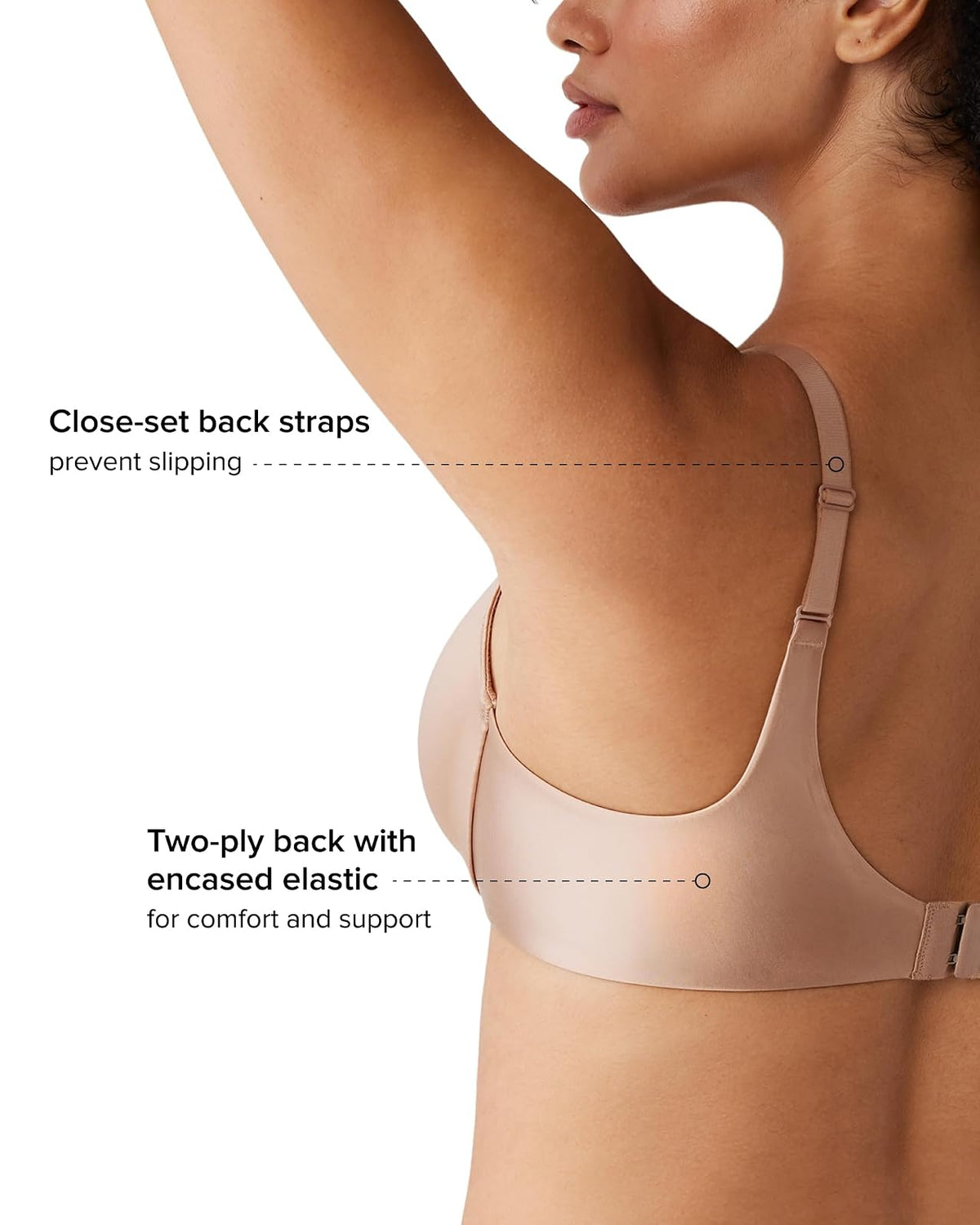 Wacoal Brasier con Aros Inner Sheen Sujetador de Cobertura Completa para Mujer