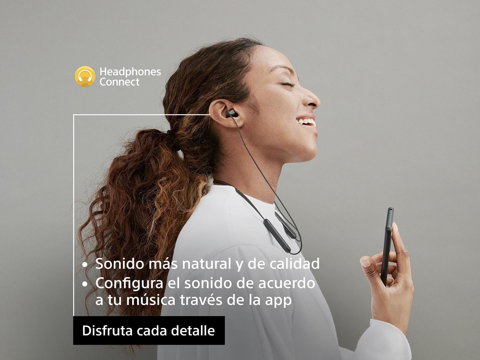 Sony WI-C100 - Audífonos inalámbricos intraauriculares con Banda para el Cuello y micrófono para Llamadas con Manos Libres, Azul, WIC100/L (Versión Nacional)