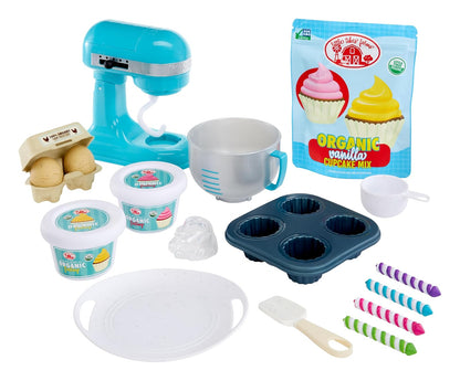 Little Tikes Creative Chefs Kit de Panadero - Con arena de juego Make-It! Mix, 18 accesorios, set de panadero realista para juegos de imitación, para niños y niñas de 3 años en adelante, NO COMESTIBLE