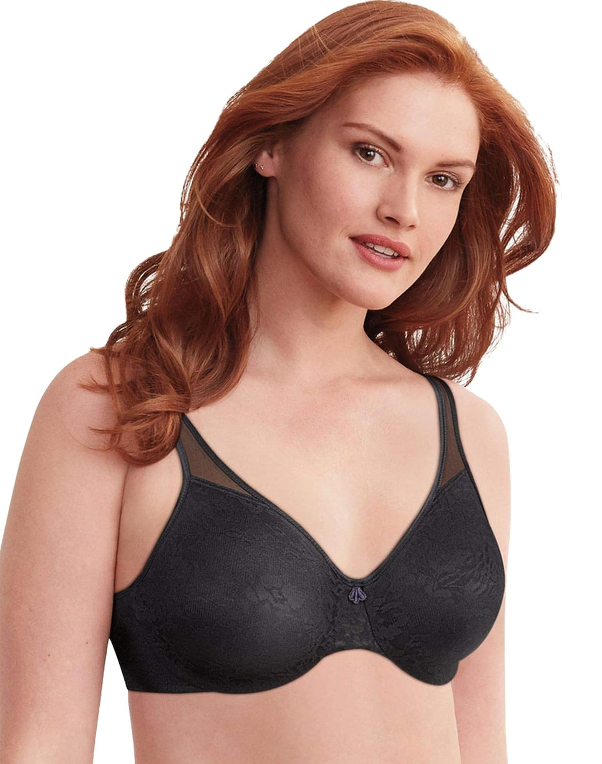 Bali Brasier Minimizador con Aros para Mujer - Negro (Black Lace) - 44G