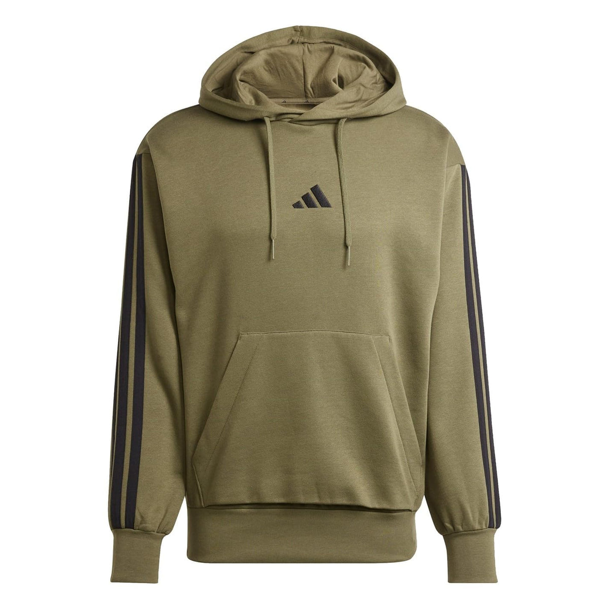 adidas Essentials 3-Stripes Fleece Hoodie Sudadera con Capucha Hombre