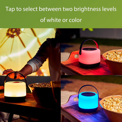 PHILIPS LED solar portátil 3 en 1 ajuste de luz 1 paquete de 1 paquete de blanco brillante (3000 K) y cambio de color 80/20 lúmenes, impermeable y recargable