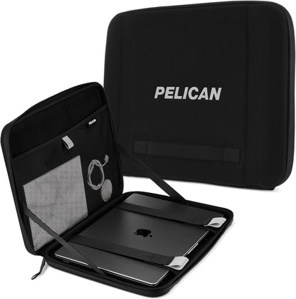 Pelican Aventurera - Bolsa Para Portátil - [asa De Transporte Elástica] [cierre De Cremallera Seguro] Funda Impermeable, Resistente a Los Arañazos Para Todos Los Portátiles De 14 a 16 Pulgadas - Negro