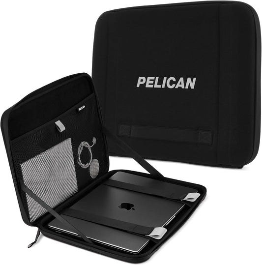 Pelican Aventurera - Bolsa Para Portátil - [asa De Transporte Elástica] [cierre De Cremallera Seguro] Funda Impermeable, Resistente a Los Arañazos Para Todos Los Portátiles De 14 a 16 Pulgadas - Negro
