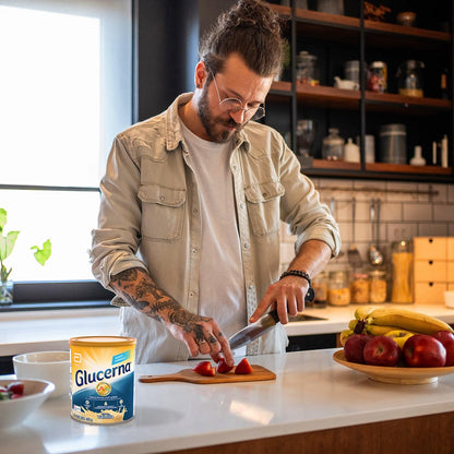 Glucerna Vainilla- Alimentación Especializada para Diabetes Polvo 400 g | Ideal para personas con diabetes tipo 1 y 2. Ayuda a estabilizar los niveles de glucosa en 4 semanas