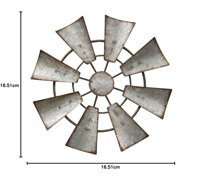Kruenpeeper Creek CWI Gifts - Molino de Viento Colgante de Metal galvanizado, 7 Pulgadas